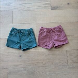 Little planet by Carter’s 2 pack cotton shorts, size 24 months